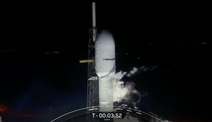 SpaceX成功发射SiriusXM卫星